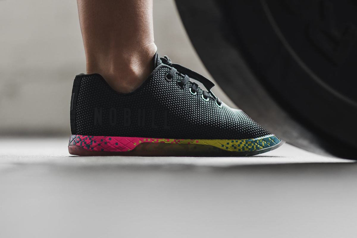 Nobull Superfabric Neon Women's Trainers Black | Australia (PU9470)